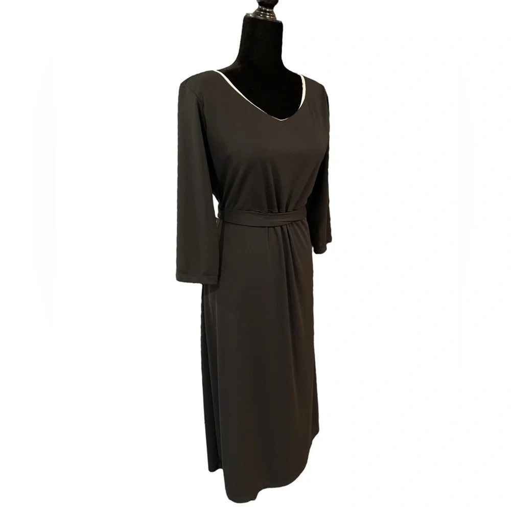 Vintage JOHNNY WAS Black Dress Large